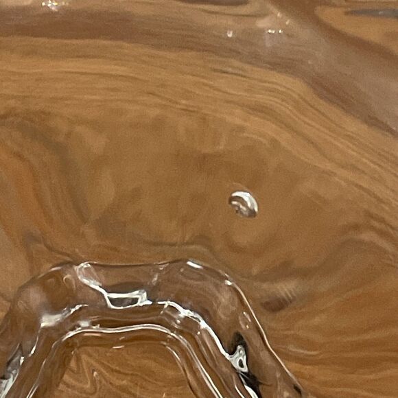 Vintage Diamond Cut Glass Covered Candy Trinket Dish - Picture 9 of 11